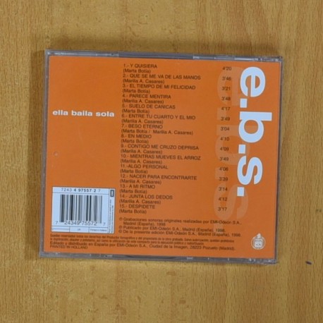 ELLA BAILA SOLA - EBS - CD