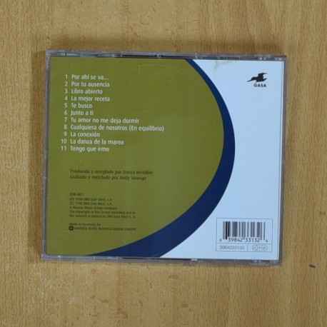 DANZA INVISIBLE - EN EQUILIBRIO - CD