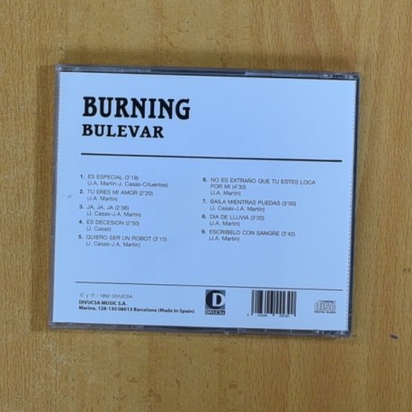 BURNING - BULEVAR - CD