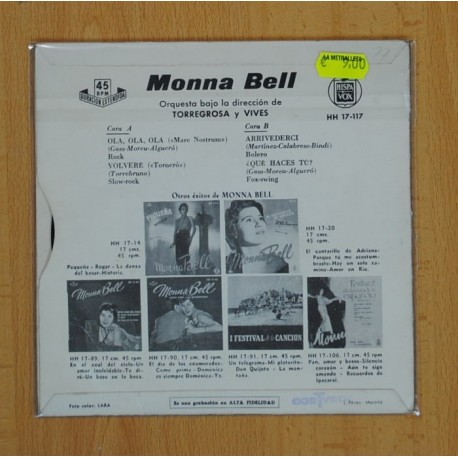 MONNA BELL - OLA, OLA, OLA +3 - EP