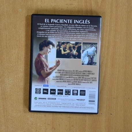 EL PACIENTE INGLES - DVD