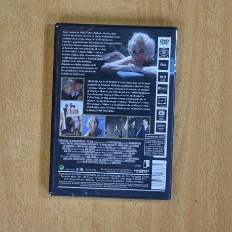 MI SEMANA CON MARILYN - DVD