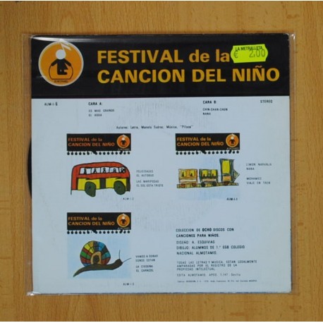 FESTIVAL DE LA CANCION DEL NIÃO - ES MAS GRANDE + 3 - EP