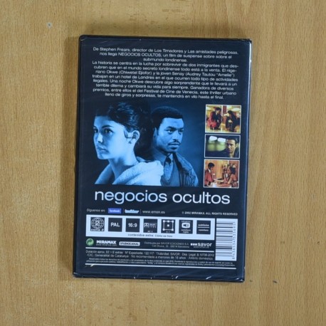 NEGOCIOS OCULTOS - DVD