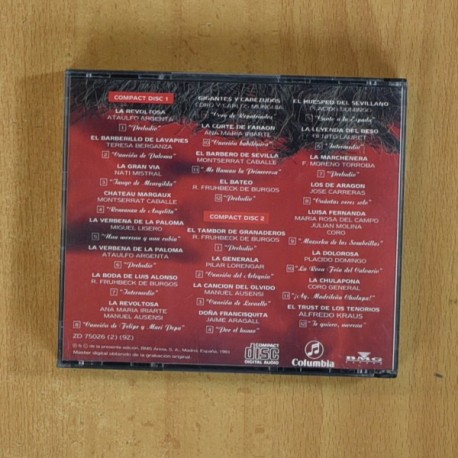 VARIOS - LOS 24 GRANDES EXITOS DE ZARZUELA - CD