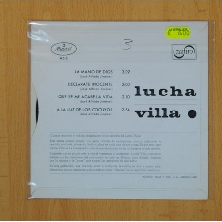 LUCHA VILLA - LA MANO DE DIOS + 3 - EP