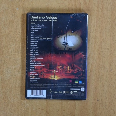 CAETANO VELOSO - NOITES DO NORTE AO VIVO - DVD