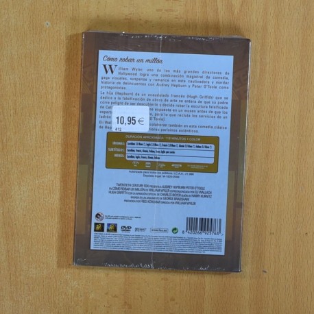 COMO ROBAR UN MILLON - DVD