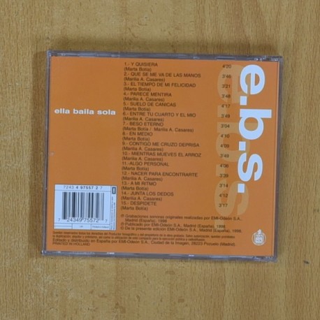 ELLA BAILA SOLA - EBS - CD