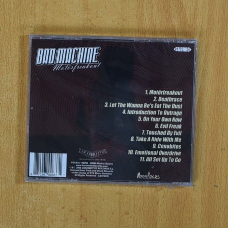 BAD MACHINE - MOTORFREAKOUT - CD