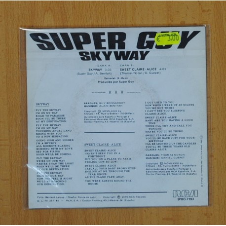 SUPER GUY - SKYWAY / SWEET CLAIRE ALICE - SINGLE