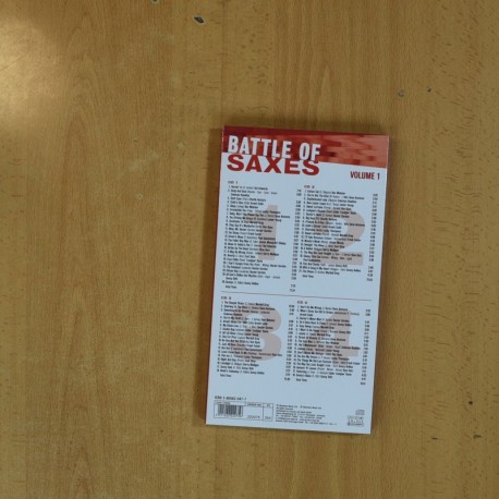 VARIOS - BATTLE OF SAXES VOLUME 1 - 4 CD