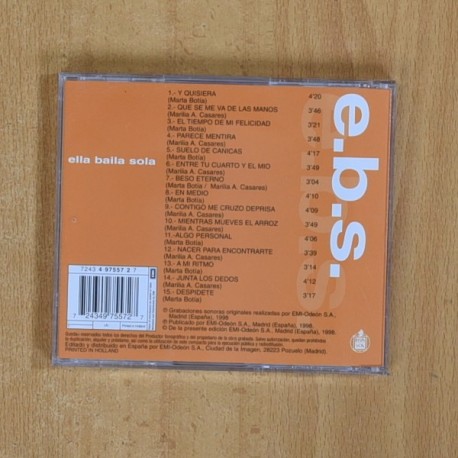 ELLA BAILA SOLA - EBS - CD