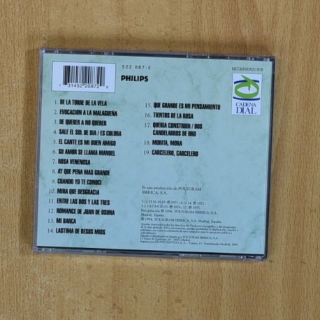 MANOLO CARACOL - GRANDES CANTAORES DEL FLAMENCO - CD