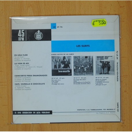 LES SURFS - EN UNA FLOR + 3 - EP