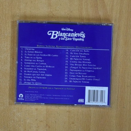 VARIOS - BLANCANIEVES Y LOS SIETE ENANITOS - CD