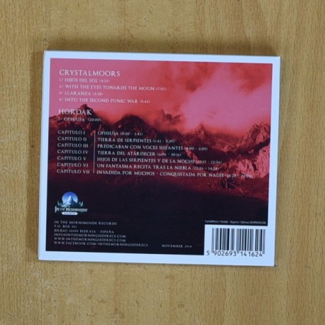 CRYSTALMOORS / HORDAK - ARGUMA / PHIUSA - CD