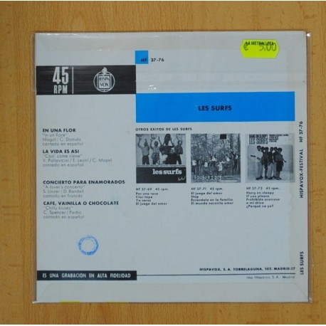 LES SURFS - EN UNA FLOR + 3 - EP