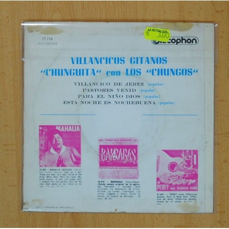 CHUNGITA CON LOS CHUNGOS - VILLANCICOS GITANOS - EP