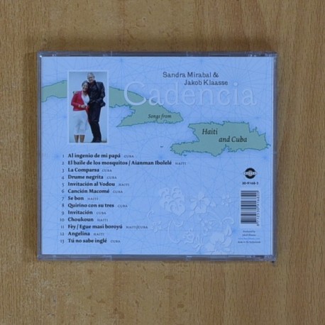 SANDRA MIRABAL & JAKOB KLAASSE - CADENCIA SONGS FROM HAITI AND CUBA - CD