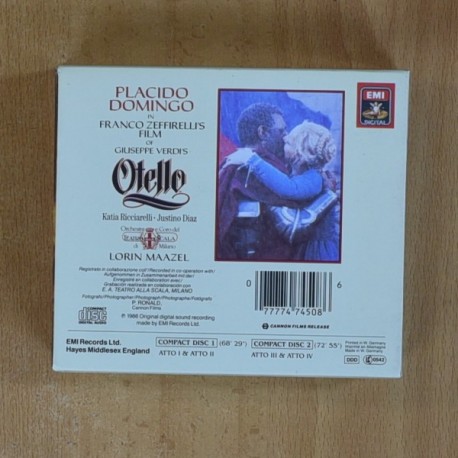 VERDI - OTELLO - CD