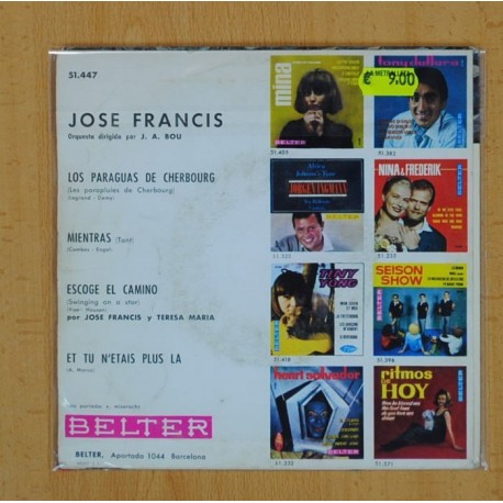 JOSE FRANCIS - LOS PARAGUAS DE CHERBOURG + 3 - EP