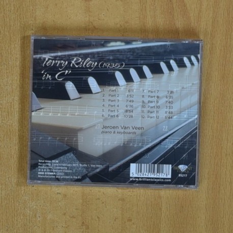 JEROEN VAN VEEN - RILEY IN C - CD