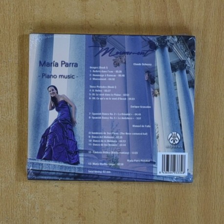 MARIA PARRA - PIANO MUSIC - CD