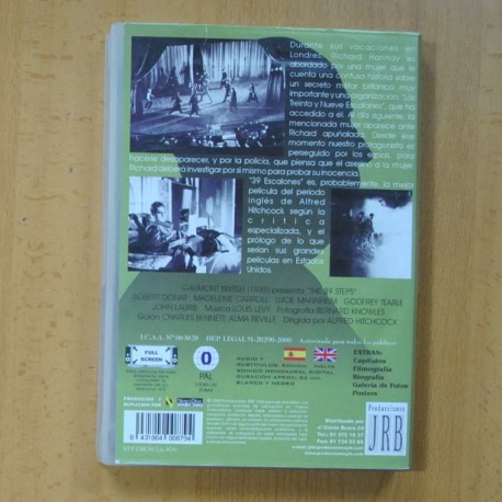 39 ESCALONES - DVD