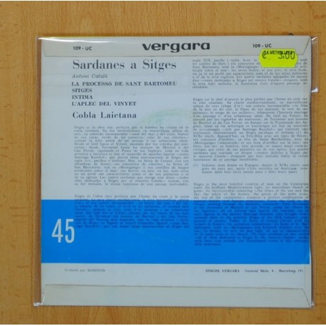 ANTONI CATALA - LA PROCESSO DE SANT BARTOMEU + 3 - EP