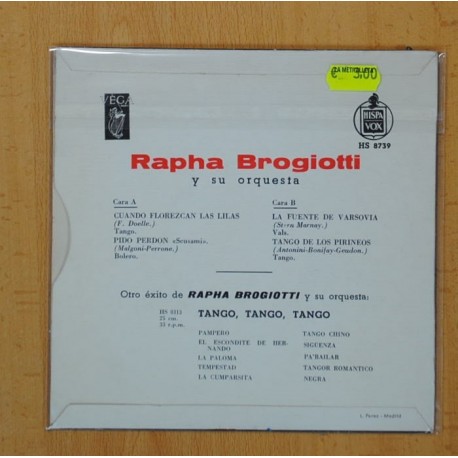 RAPHA BROGIOTTI - CUANDO FLOREZCAN LAS LILAS + 3 - EP