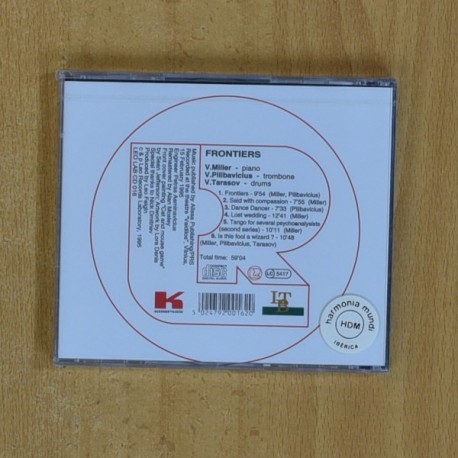 VLADIMIR TARASOV / VLADIMIR MILLER / VITAS PILIBAVICIUS - FRONTIERS - CD