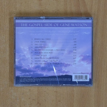 GENE WATSON - THE GOSPEL SIDE - CD