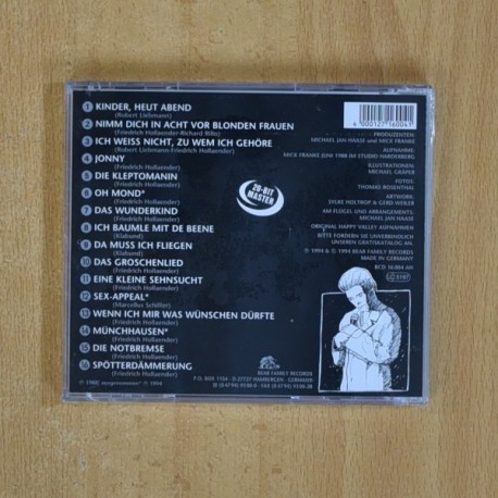 ANGELIKA THOMAS - SINGT FRIEDRICH HOLLAENDER - CD