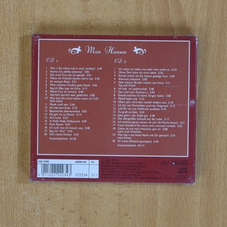 MAX HANSEN - 40 SCHELLACK RARITATEN 16 S BOOKLET & RARE BILDER - CD