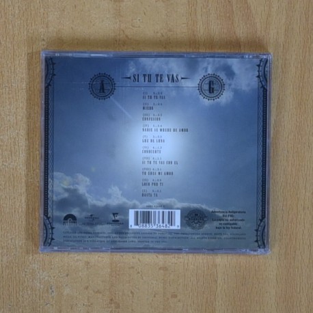 LOS TEMERARIOS - SI TU TE VAS - CD