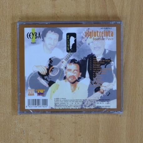 SIGLOTREINTA - BOULEVART PASCO - CD
