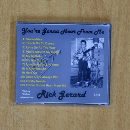 RICK ERARD - YOU RE GONNA HEAR FROM ME - CD