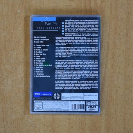 GOLDEN EARRING AT ROCKPALAST - DVD