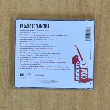 VARIOS - PA SABER DE FLAMENCO LA LEYENDA DEL TIEMPO - CD