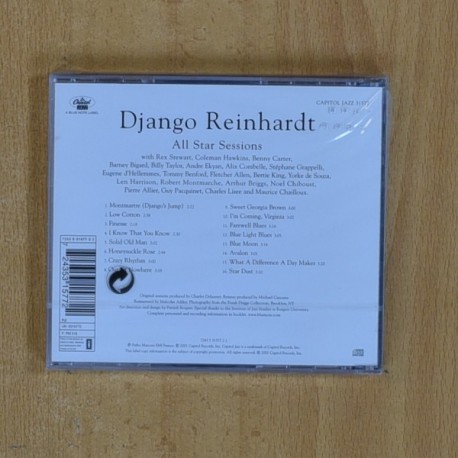 DJANGO REINHARDT - DJANGO ALL STAR SESSIONS - CD
