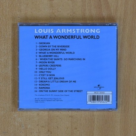 LOUIS ARMSTRONG - WHAT A WONDERFUL WORLD - CD