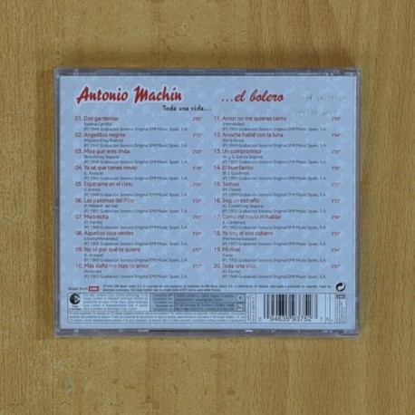 ANTONIO MACHIN - TODA UNA VIDA EL BOLERO - CD