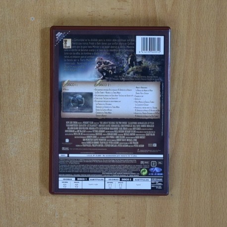 EL SEÃOR DE LOS ANILLOS LAS DOS TORRES - DVD