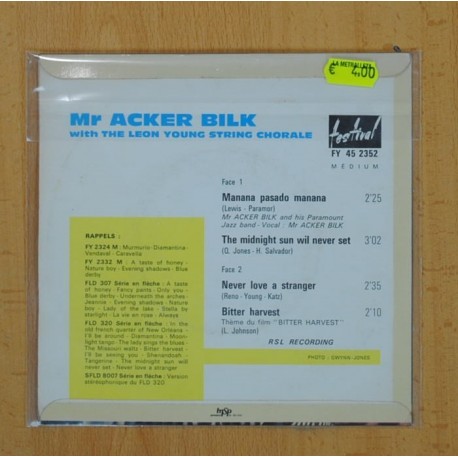 MR ACKER BILK - MAÃANA PASADO MAÃANA + 3 - EP