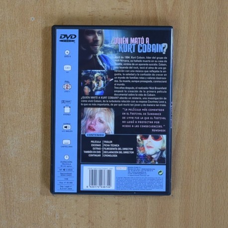 QUIEN MATO A KURT COBAIN - DVD