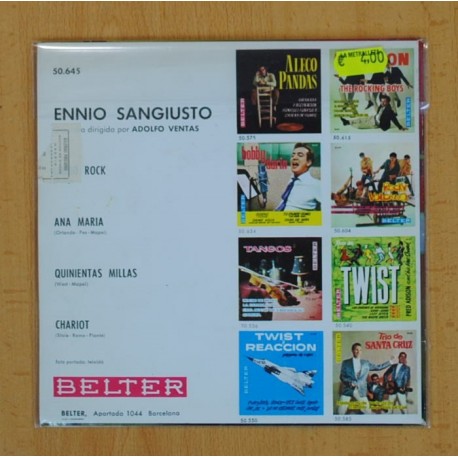 ENNIO SANGIUSTO - LIMBO ROCK + 3 - EP