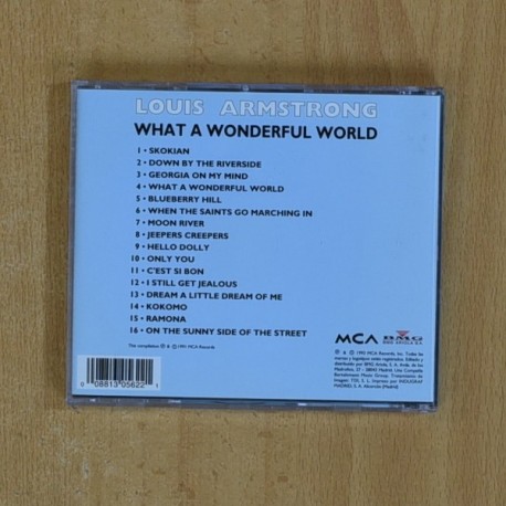 LOUIS ARMSTRONG - WHAT A WONDERFUL WORLD - CD