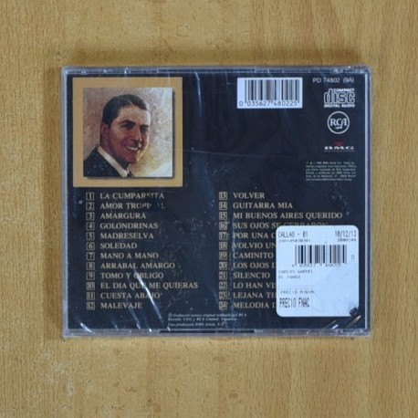 CARLOS GARDEL - EL TANGO - CD