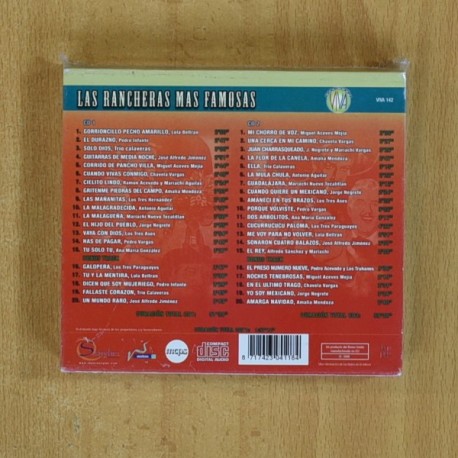 VARIOS - LAS RANCHERAS MAS FAMOSAS - 2 CD
